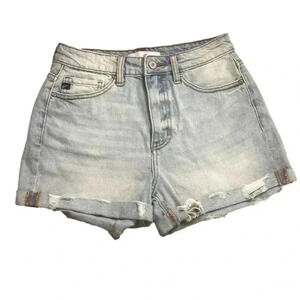 Kancan Estilo Denim Jean Shorts High Rise Light Wash Size 3/25